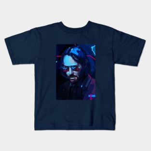 Keanu Reeves Cyberpunk Kids T-Shirt